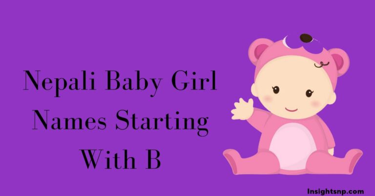 Nepali Baby Girl Names Starting with B